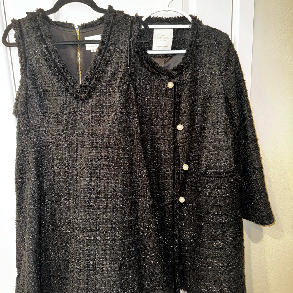 Kate Spade tweed dress and jacket